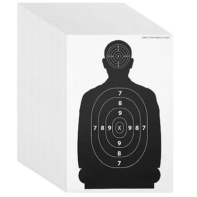 Shooting Target Targets For Pistol Shooting Targets For The Range 17x25 50pk • $19.99