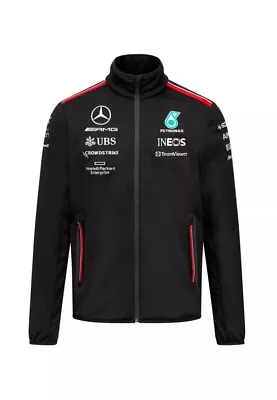 Mercedes AMG Petronas F1 Team Softshell Jacket Black Men's 2023 L NWT • $100