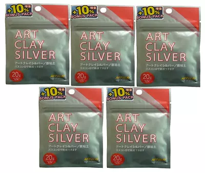 Art Clay Silver 50g Set Of 5 Precious Metal Clay Original Accessories Handmade • $415.49