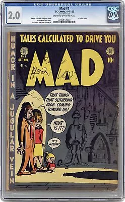 Mad Magazine #1 CGC 2.0 1952 0250812003 • $2000