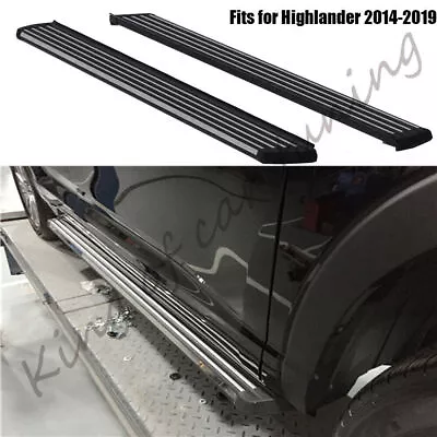 Running Board Fits For Toyota Highlander 2014-2019 Side Step Nerf Bar 2PCS Pedal • $590.14