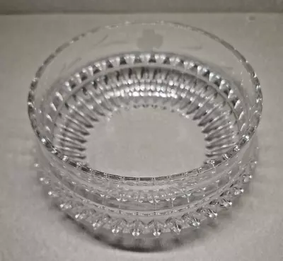 Gorham Althea Crystal Bowl 6 3/4”  West Germany Heavy Cut Full Lead Crystal • $11.95