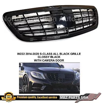 S65 Grille S-Class S550 S63 Gloss Black AMG Maybach 2014 2019 Without Acc • $255