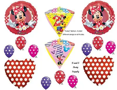 MINNIE MOUSE 2ND DIAMONDZ Birthday Party Balloons Decoration Supplies Second • $21.95