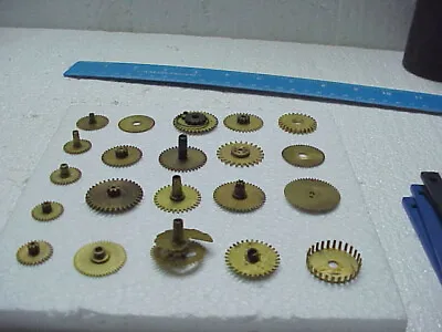 21 Used Solid No Spoke Clock Gears Steampunk Altered Art Projects Parts #38 • $10.50