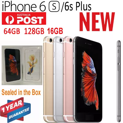 $334.69 • Buy Apple IPhone 6s Plus / 6S 16/64/128GB Smartphone Brand New In Box - AU STOCK