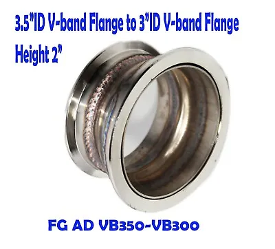 $28 • Buy 3.5 ID V-band Flange To 3 ID V-band Flange Steel Adapter 2   Height