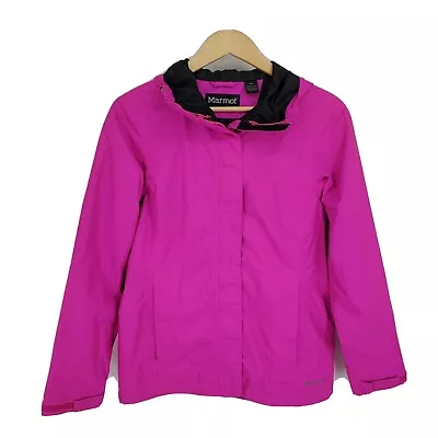 Marmot Womens Precip Rain Jacket Size Small Fuschia Pink • $24.49