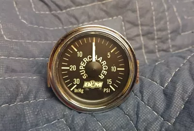 Vintage B&M Blower / Supercharger 0-15psi Boost Gauge. **Very Nice Shape** • $375