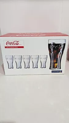 NEW In Box Collectable Coca-Cola Coke 370ml Glasses Set Of 6 • $49