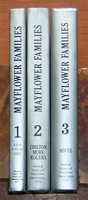 MAYFLOWER FAMILIES Through Five Generations Plymouth Pilgrims Volumes 1 2 & 3 • $199.95