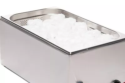 £189.99 • Buy Buffalo Wet Heat Bain Marie / Hot Towel Warmer For Barber Shop (Pan And Lid Inc)