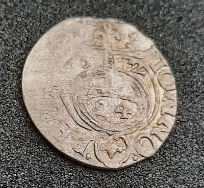 1632 Poland - Lithuania Poltorak 3 Polker 1/24 Thaler Silver Coin. Gustav II • $22.75