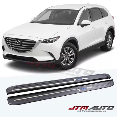 Black Aluminium Running Board Side Steps To Suit Mazda CX-9 2017+ • $296.10