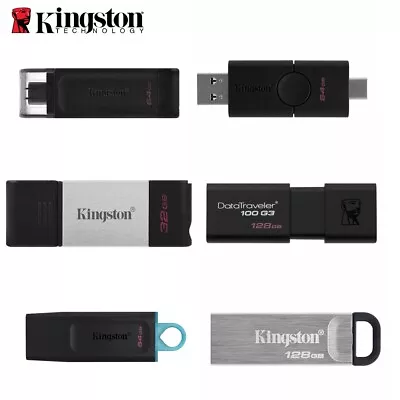 USB Flash Drive 3.2 Kingston Data Traveler Memory Stick 32GB 64GB 128GB 256GB • $12.95