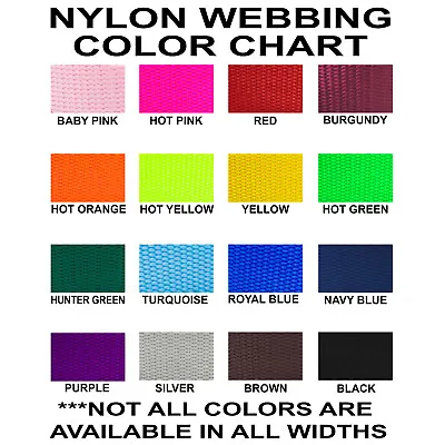 1/2 Inch Nylon Webbing Mid Weight Strapping 1/2  Strap 10 Yards Nylon Webbing  • $14.95