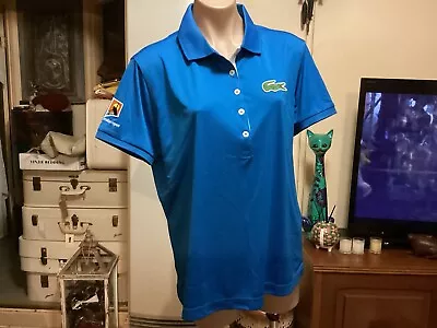 LACOSTE SPORT BNWT Blue Polo Shirt Short Sleeves AUSTRALIAN OPEN Size 50 • $40