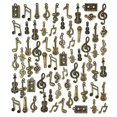 Music Charms Multistyle Musical Instrument Notes Symbols Pendants Diy For Neckla • $12.46