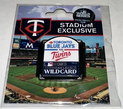 2023 MINNESOTA TWINS TORONTO BLUE JAYS Target Field Hat Pin Wild Card Playoffs • $33.74