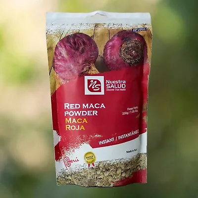 Red Maca Powder Unleash The Power Of Peruvian Maca Roja (200g)  Gelatinized Maca • $17.95