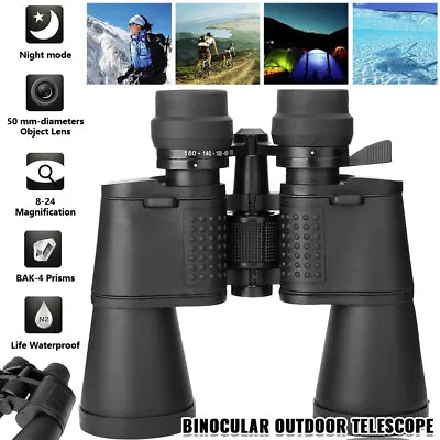 Military Zoom 180x100 Powerful Binoculars Day/Low Night Optics Hunting Outdoor • $24.89