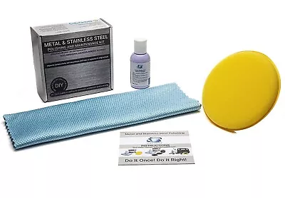 GLASS POLISH 32001 DIY Metal And Stainless Steel Polishing Kit • $15.95