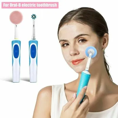 Facial Cleansing Brush Head Massage Face Cleaner---Compatible Oral B Toothbrush • £4.24