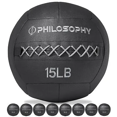 Wall Ball 6-30 LB - Soft Shell Weighted Medicine Ball With Non-Slip Grip • $43.99