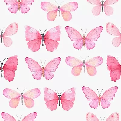 4 X Cocktail Napkins/25cm/3-Ply/Decoupage/Assorted Pink Butterflies • £1.15