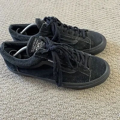 VANS X WTAPS Men's Shoes Black Size 9 Low Top Casual Shoe • $45