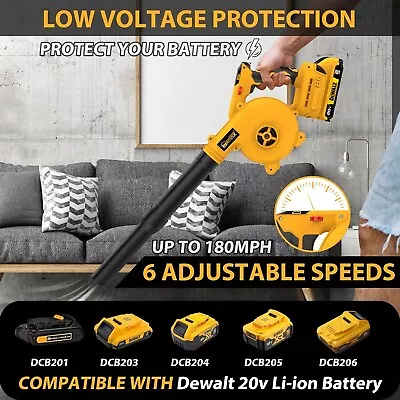 Cordless Leaf Blower For DEWALT 20V Max BatteryElectric Jobsite Air Blower • $60