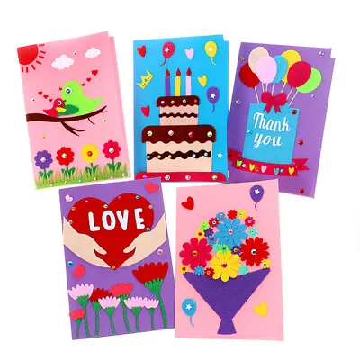 £8.61 • Buy  5 Pcs M Child Children Gifts Birthday Party Cards DIY Greeting Kits