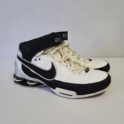 2007 Nike Shox Elite Basketball Shoes Men's Size 11 Black White • $65