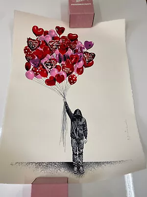 Love Is In The Air 2015 By Mr Brainwash Art Screenprint Poster • $2999