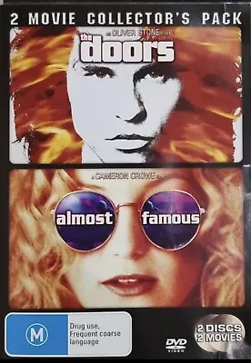 The Doors / Almost Famous  (2 DVD Movie Collector’s Pack 1991) FREE AU POST • $12