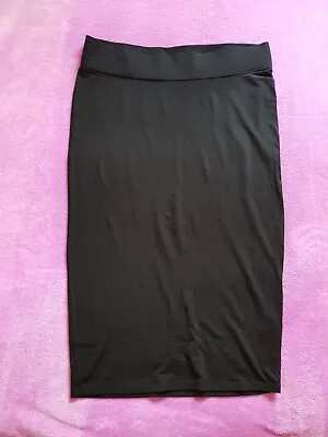 Next Maternity Size 10 Stretchy Pencil Skirt - Black • £8.50