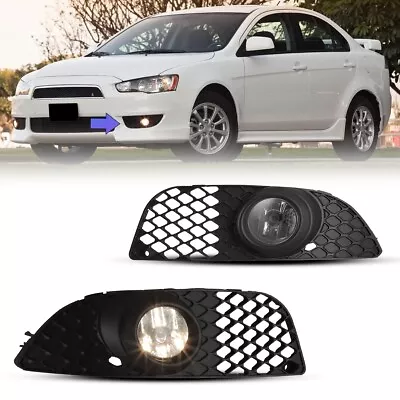 For 2009-2015 Mitsubishi Lancer Fog Lights Driving Bumper Lamps W/ Switch Kits • $48.99