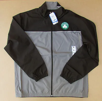 Authentic NBA Boston Celtics Basketball Windbreaker Track Jacket Black/Gray NWT • $29.99