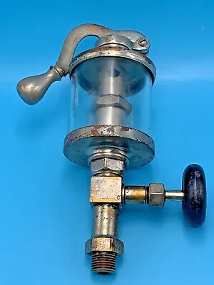 Essex Brass Corp Detroit Steam Oil Lubricator Nickle Plated Brass Pump Oiler • $185