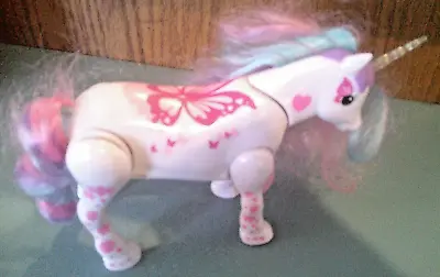 My Little Pony Unicorn. Walks Horn Lightssounds 7  White W Pink • $8.99