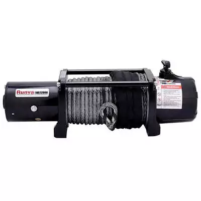 Runva 4X4 Elec Winch EWL12000 12V 12000lb With Synthetic Rope EWL1200012VD • $799.95