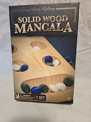 Mancala Solid Wood Strategy Game - With Solid Wood Folding Game Board • $5