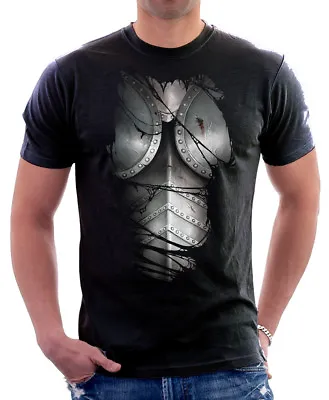 Armour Plated Titanium Metal Thor 300 Sparta Printed Black Cotton T-shirt OZ9806 • £13.95