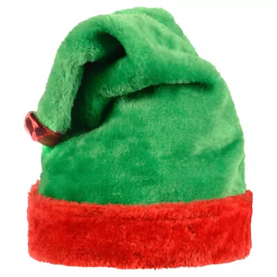 Plush Christmas Elf Hat 15  X 12  Red Green Adult • $3.89