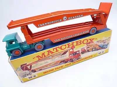 Vintage Matchbox Lesney M-8 Guy Warrior Car Transporter In Original Box 1964 • $45.07