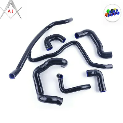 Black For BMW E30 M20 325 325 1988-1993 Silicone Radiator Water Coolant Hose Kit • $109.99