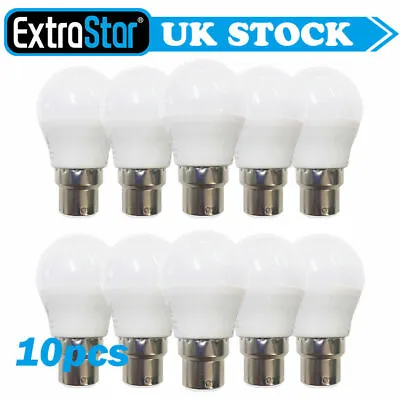 £9.99 • Buy 10 Pack 4W/5W/6W Energy Saving LED Bulb B22 Bayonet Light Bulbs Golf Cool Warm