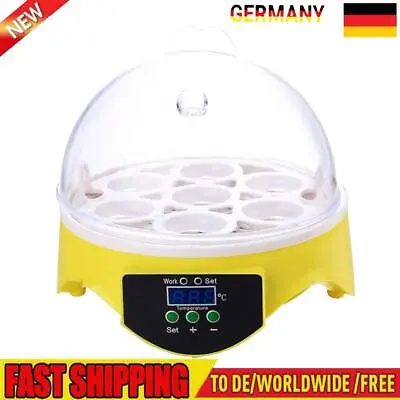 YouN 7 Egg Incubator Poultry Incubator Brooder Digital Temperature Control (EU) • £25.80