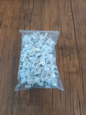 15mm Nail-in Pipe Clips White Indoor Outdoor Pack Of 100  • £9
