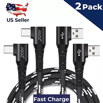 2Pack 90° USB C Cable Fast Charger Cord For IPad Pro/iPad Air IPhone 15 Pro Max • $8.95